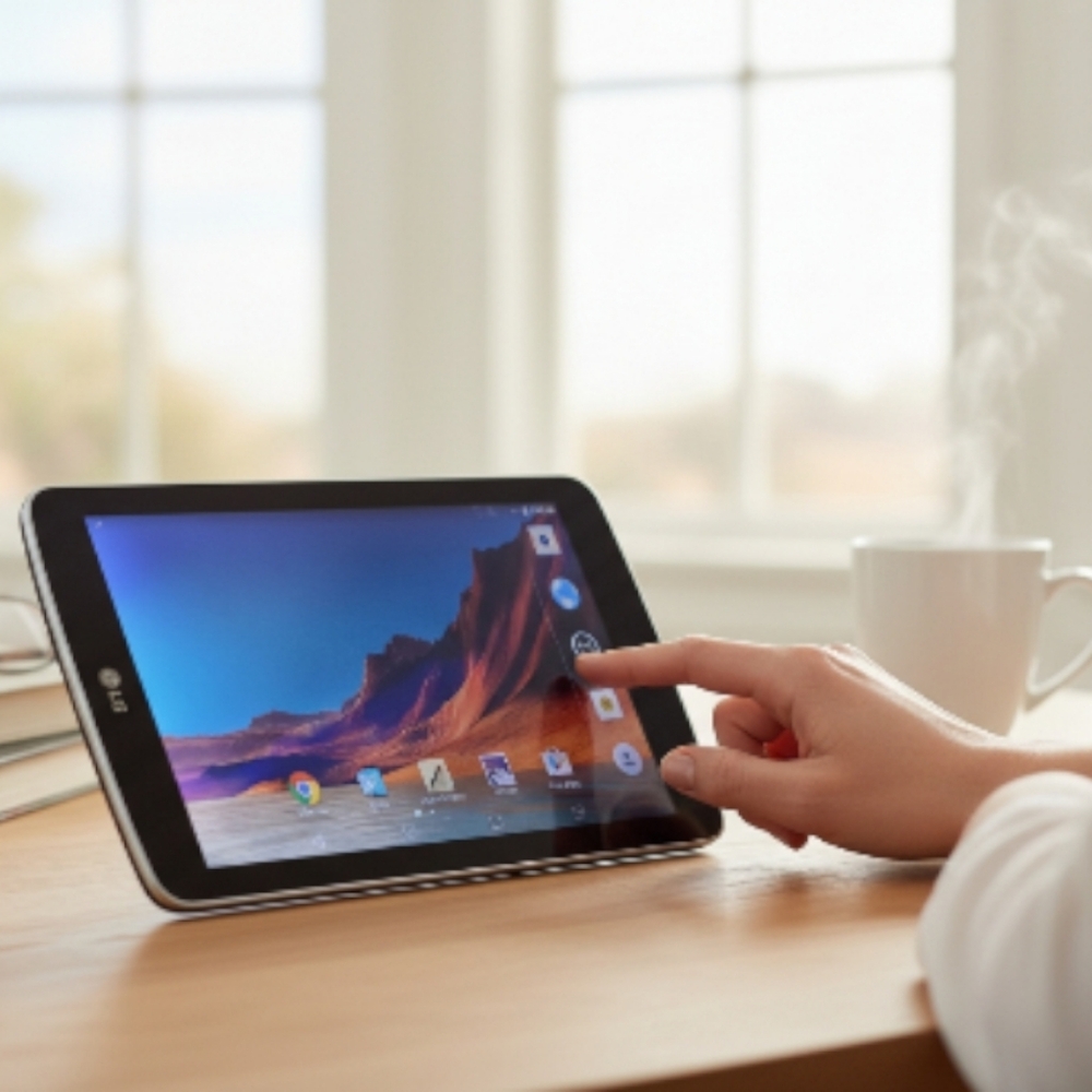 7" LG G Pad F LK430/8GB/Wi-Fi/4G/ Sprint/White/Android 5.0.1 T1/Screen Unlocked.